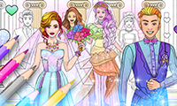 Wedding Coloring Dress Up Game thumbnail
