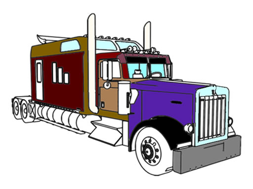 American Trucks Coloring thumbnail