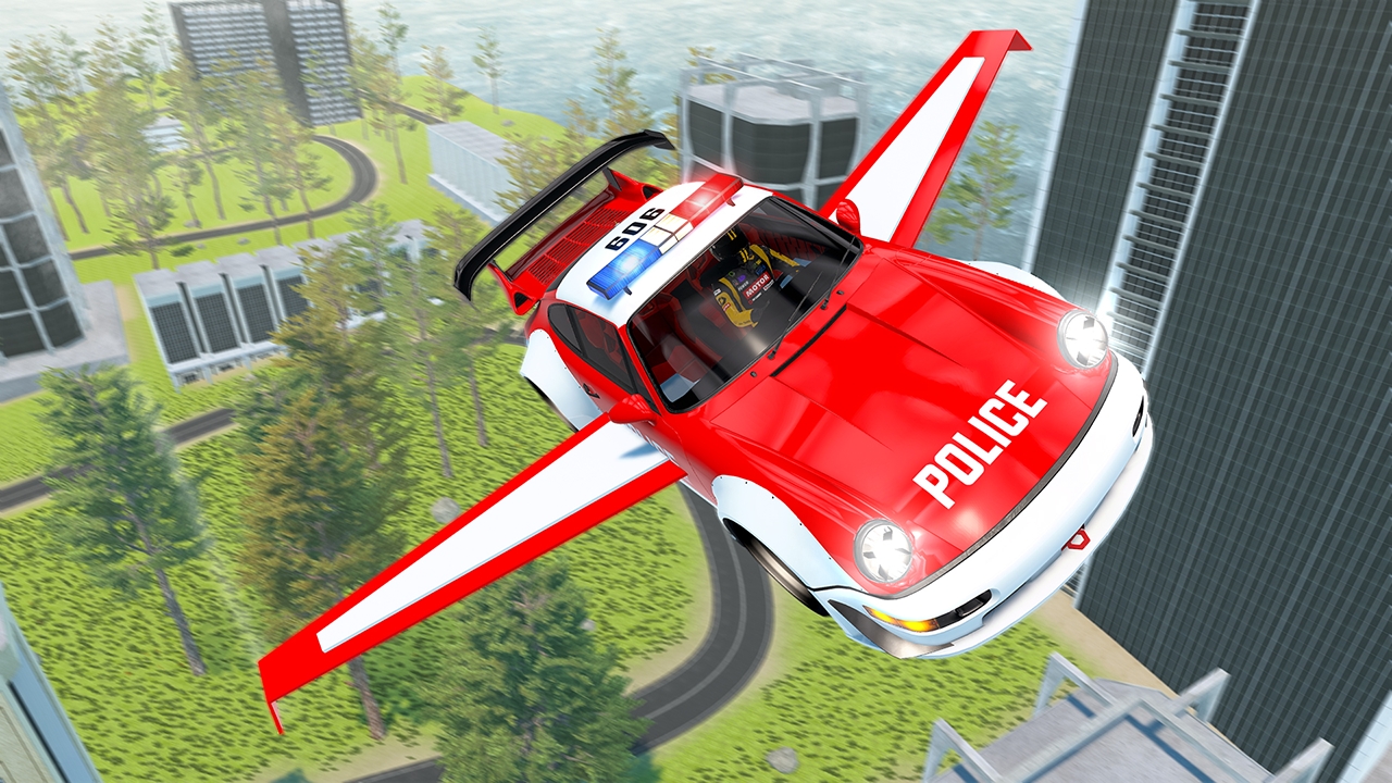 Flying Car Game Police Games thumbnail