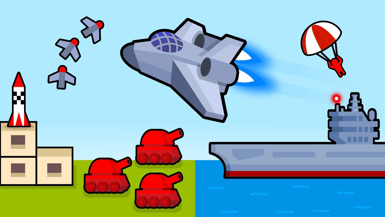 Bomber Plane: 2D Air Strike Screenshot