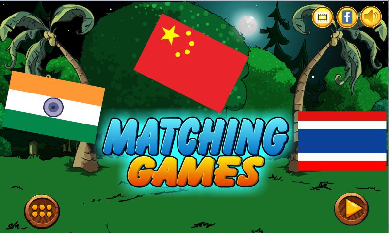 Flags Matching Games