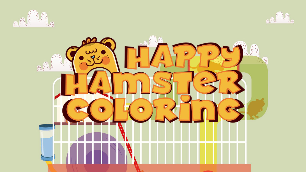 Happy Hamster Coloring thumbnail