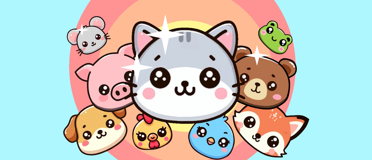 Suika Kawaii Cat Merge game screenshot