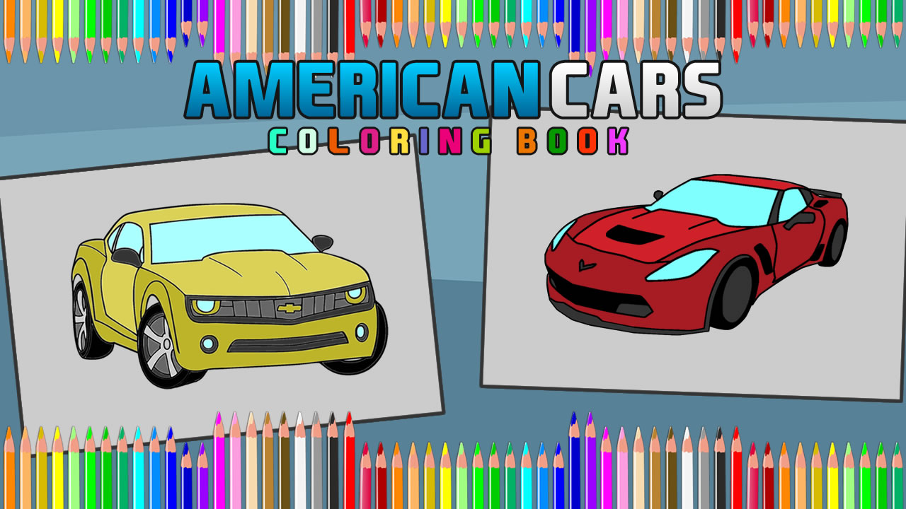 American Cars Coloring Book thumbnail