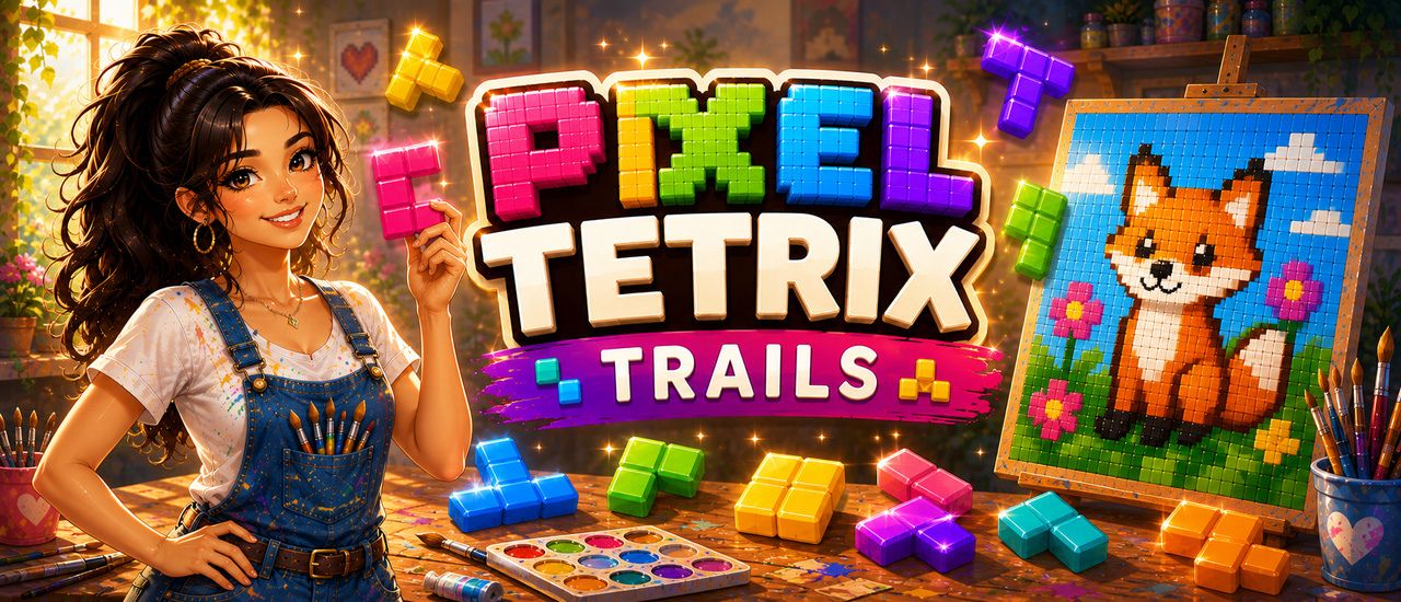 Pixel Tetrix Trails
