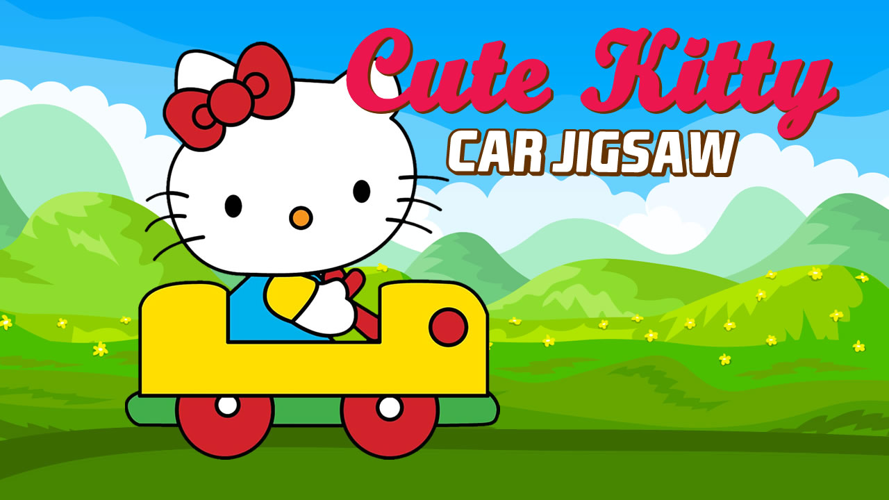 Cute Kitty Car Jigsaw thumbnail