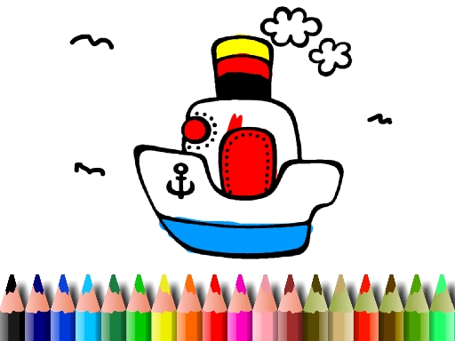 BTS Boat Coloring thumbnail