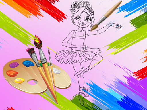 Little Ballerinas Coloring thumbnail