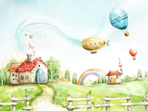 Cartoon Dreaming Scences Slide thumbnail