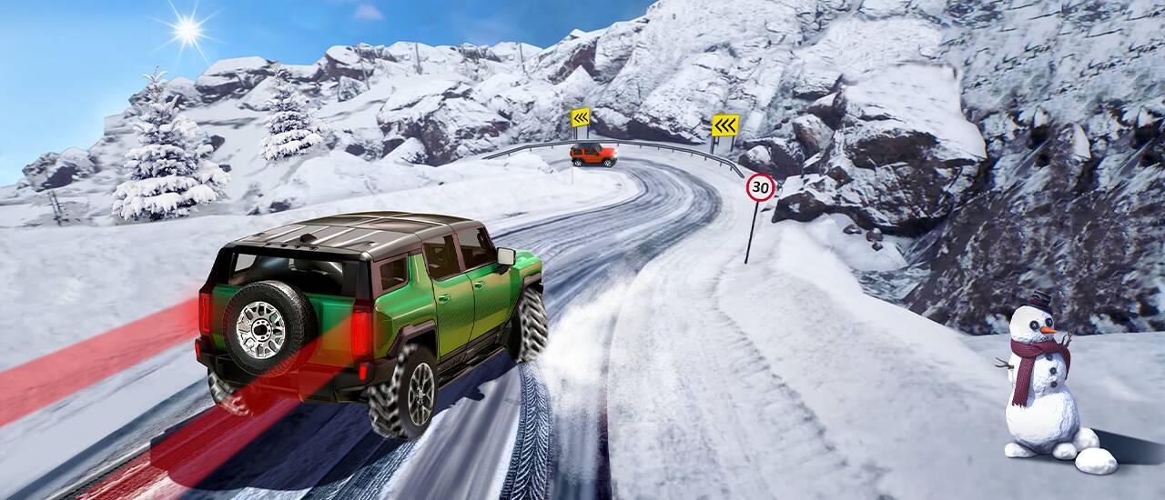 SUV Snow Driving 3d thumbnail