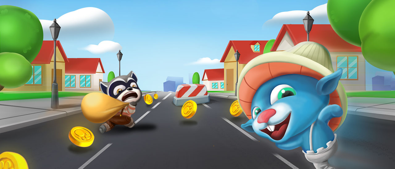 Blue Mushroom Cat Run thumbnail
