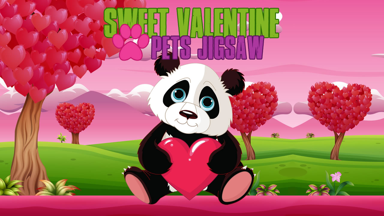 Sweet Valentine Pets Jigsaw thumbnail