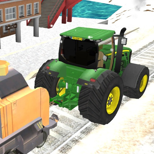 Tractor Towing Train thumbnail