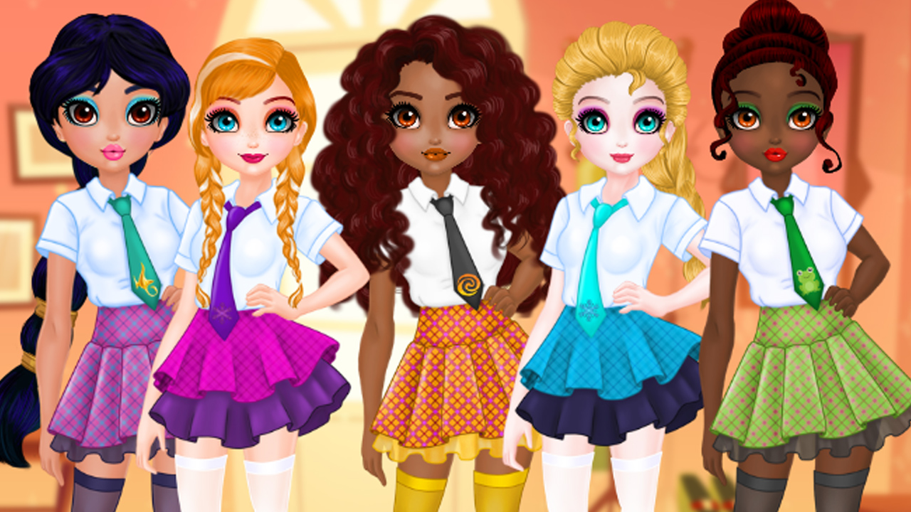 Princesses BFF Rush to School thumbnail