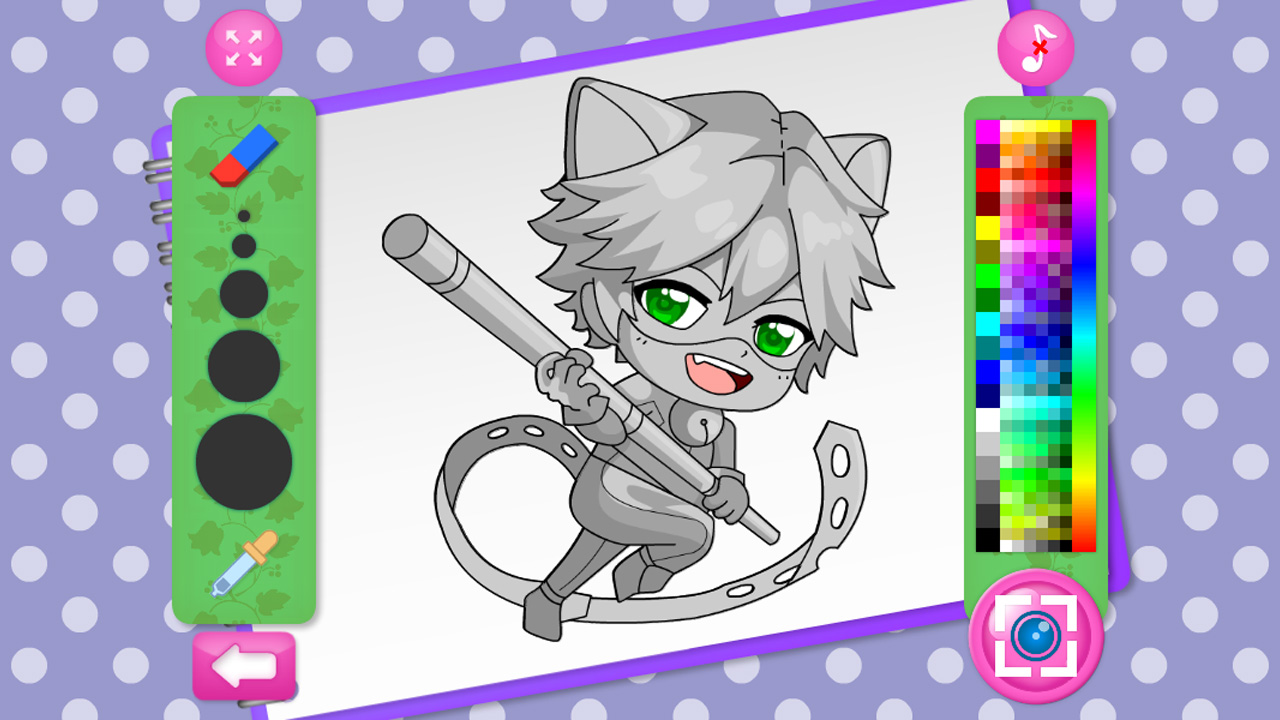 Chibi DottedGirl Coloring Book thumbnail