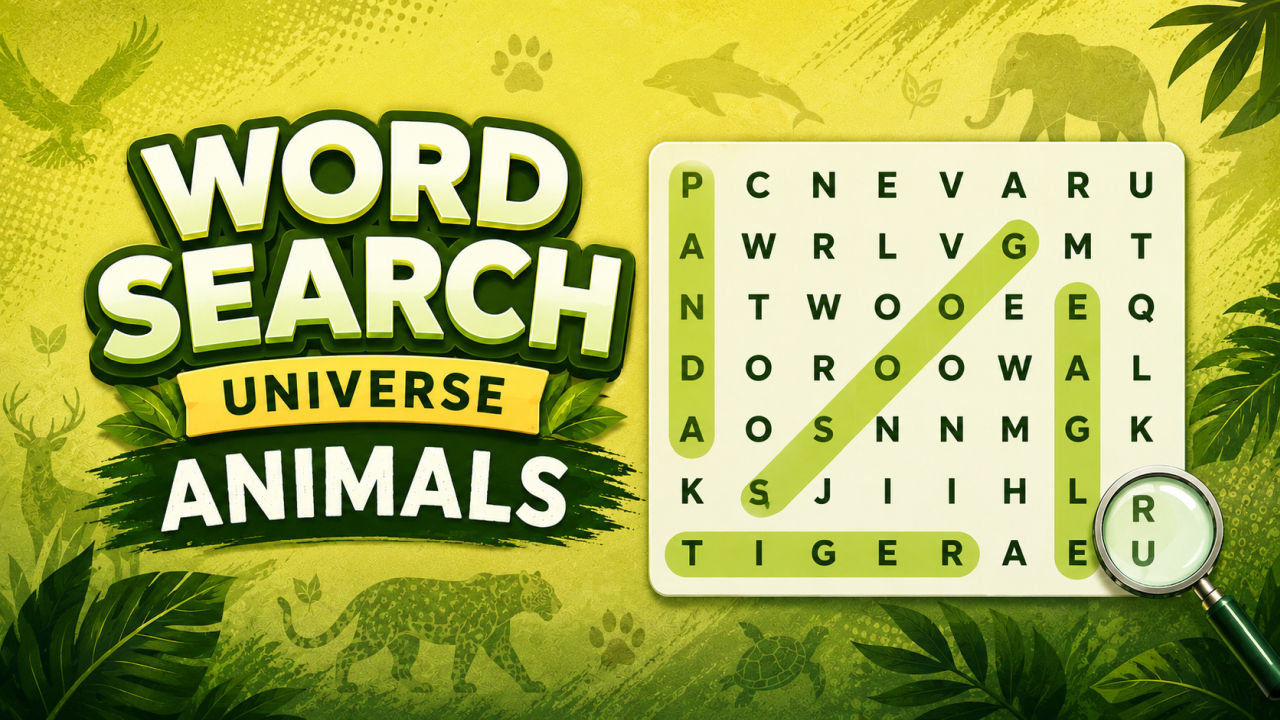 Image Word Search Universe Animals