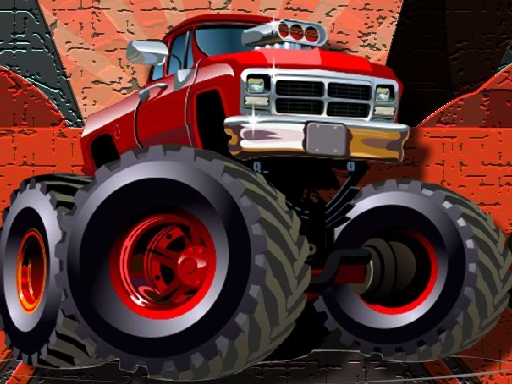 Crazy Monster Trucks Puzzle thumbnail