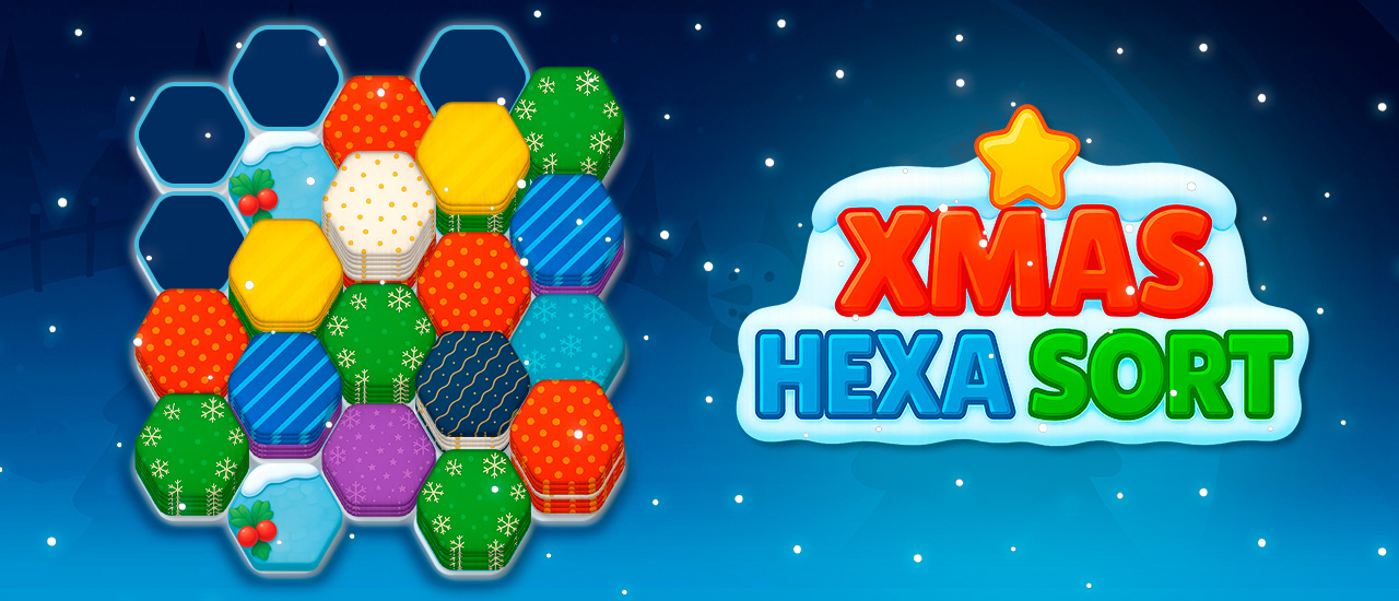 Xmas Hexa Sort screenshot