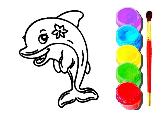 Dolphin Coloring Book thumbnail