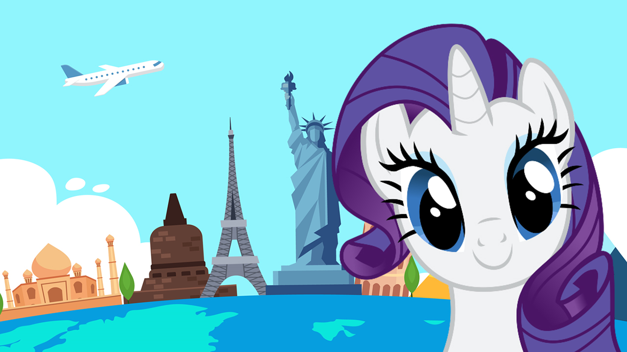 Unicorns Travel The World Puzzle thumbnail