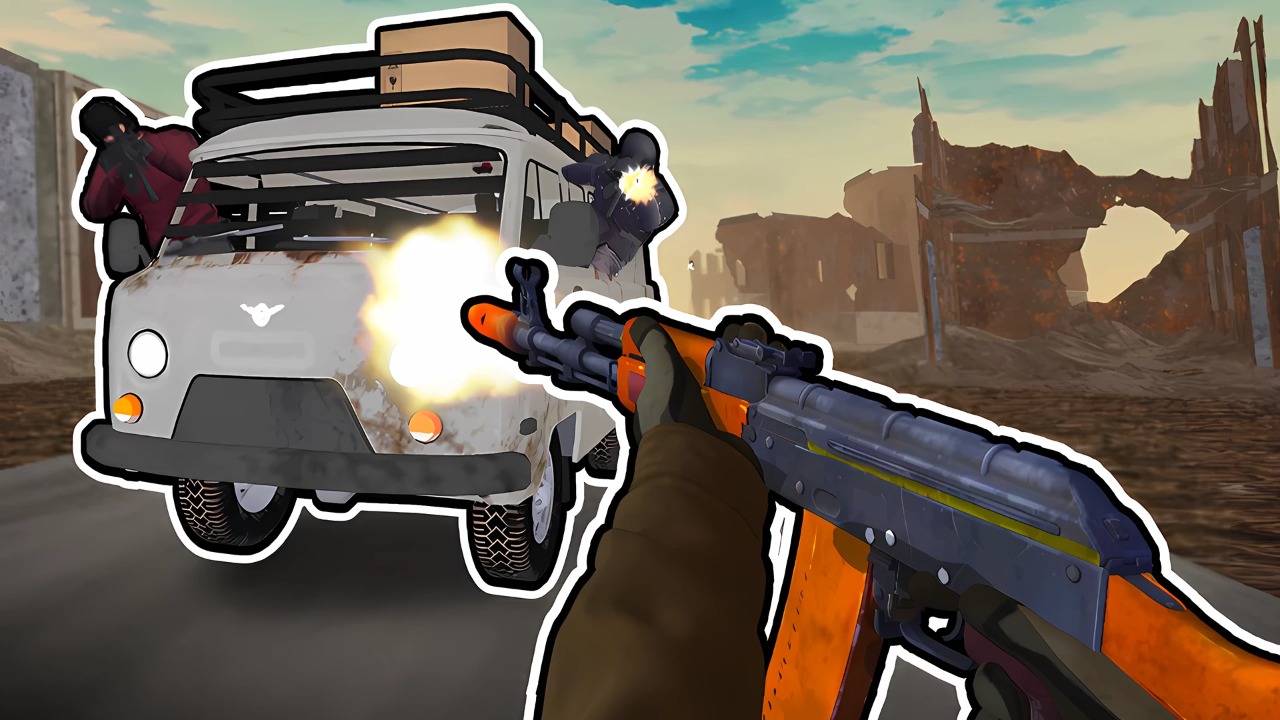 Road Chase. Shooter Realistic Guns thumbnail