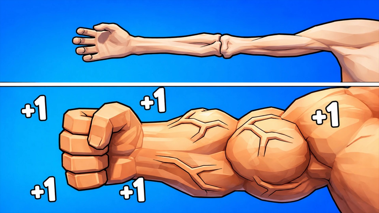 Obby: Pump Up Your Muscles! 1 per second