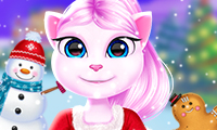 Cat Girl Christmas Decor Game thumbnail