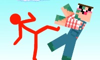 Red Stickman vs Craftmans Screenshot