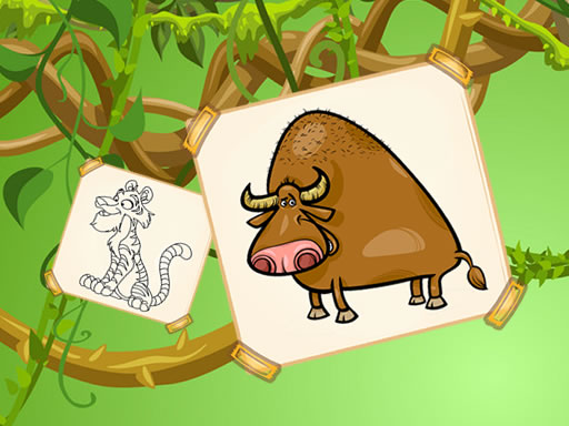 Funky Animals Coloring thumbnail