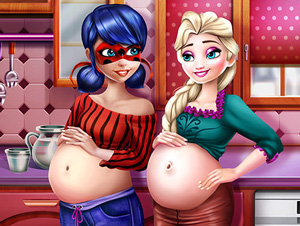 Ladybug and Elsa Pregnant BFFs