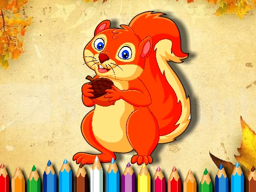 Squirrel Coloring Book thumbnail