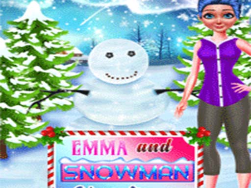 Emma And Snowman Christmas thumbnail