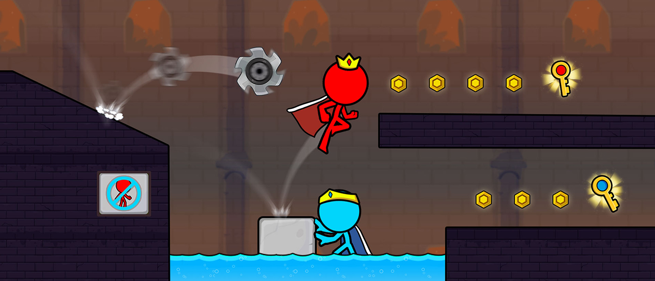 Red and Blue Stickman 2