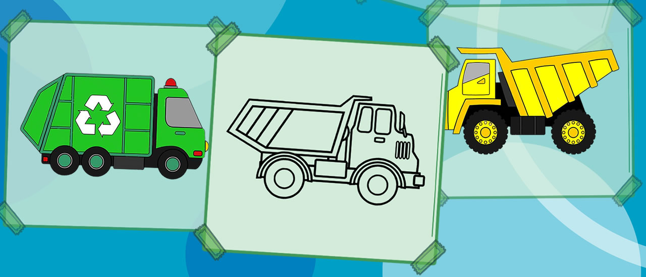 Truck Coloring Book
