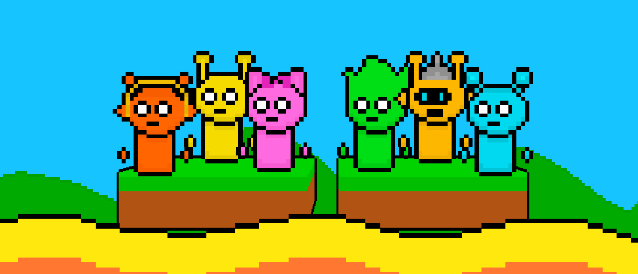 Sprunki Lava Escape 2Player screenshot