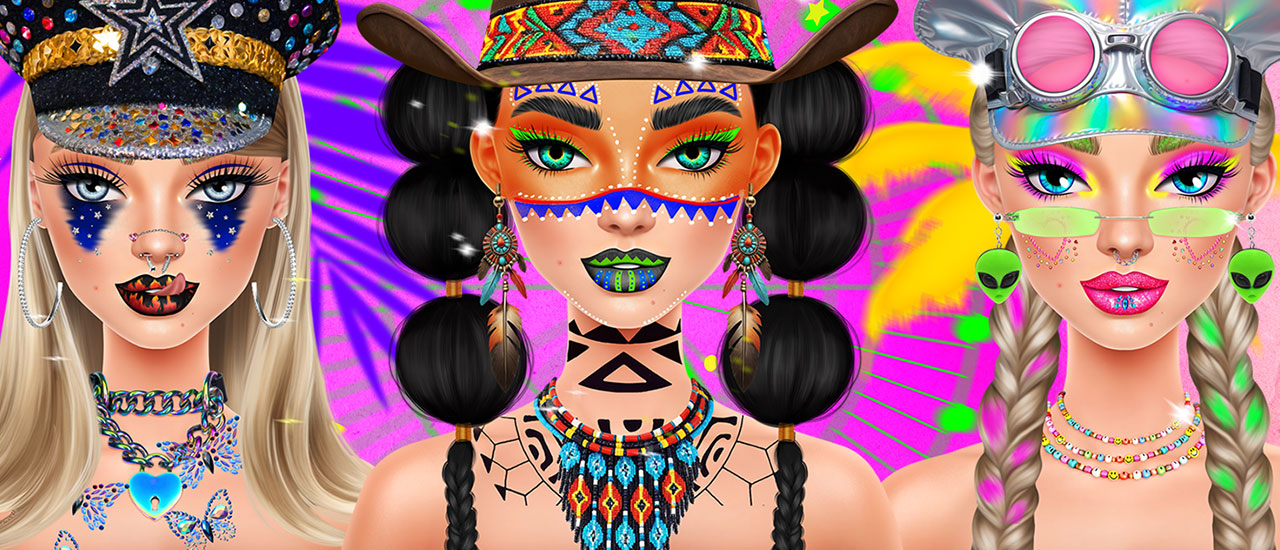 Festival Vibes Makeup screenshot