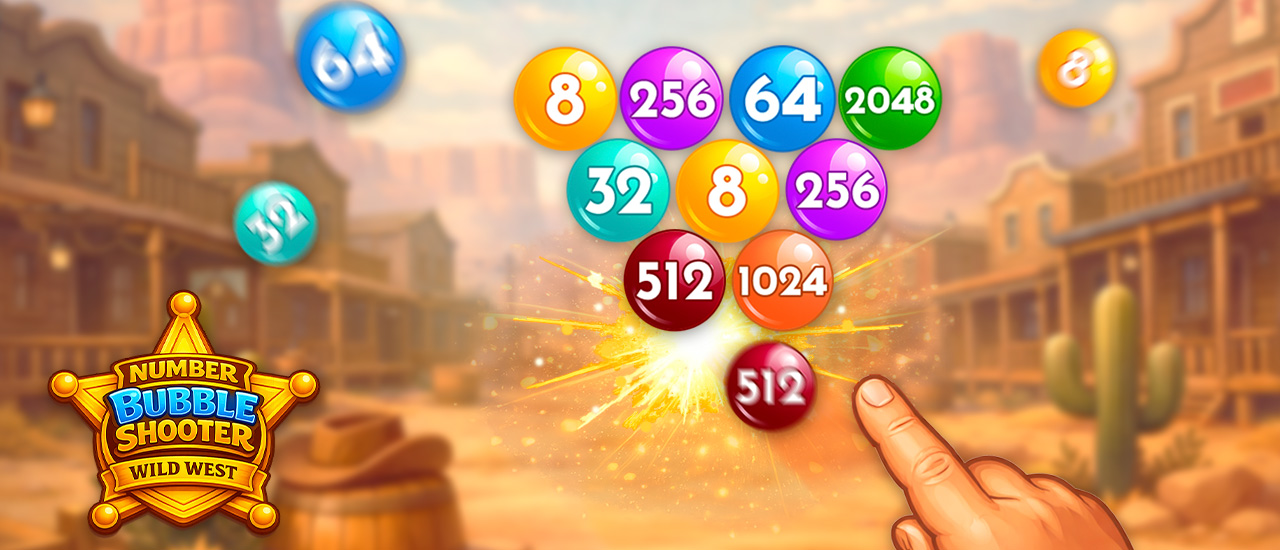Number Bubble Shooter Wild West screenshot 3