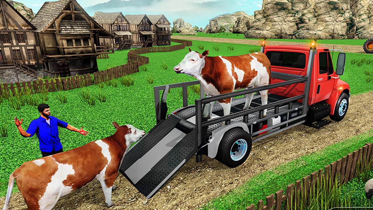 Farm Animal Transport Truck Game thumbnail