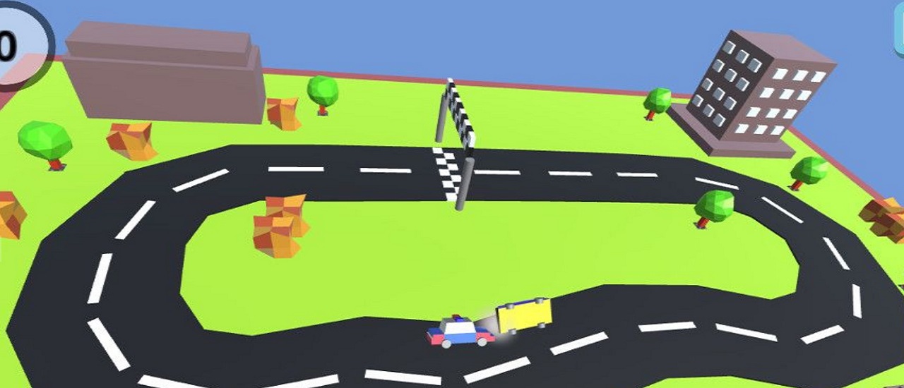 Pixel Circuit Racing Car Crash image