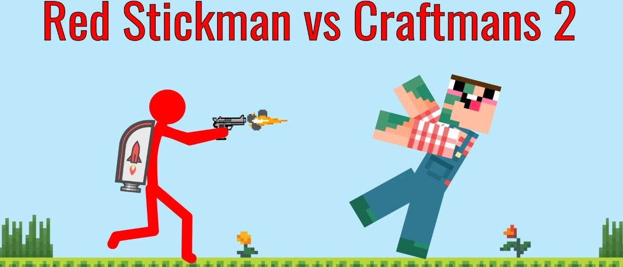 Red Stickman vs Craftmans 2