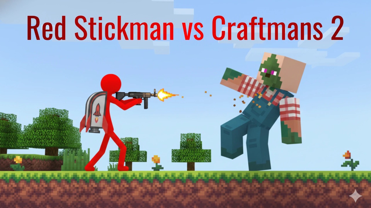 Red Stickman vs Craftmans 2