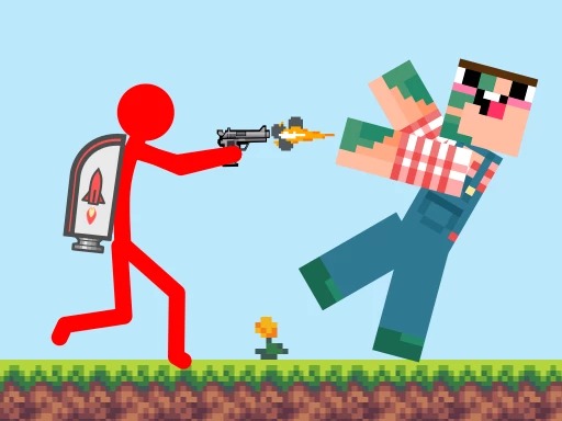 Red Stickman vs Craftmans 2