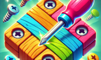 Unscrew Wood Puzzle screenshot