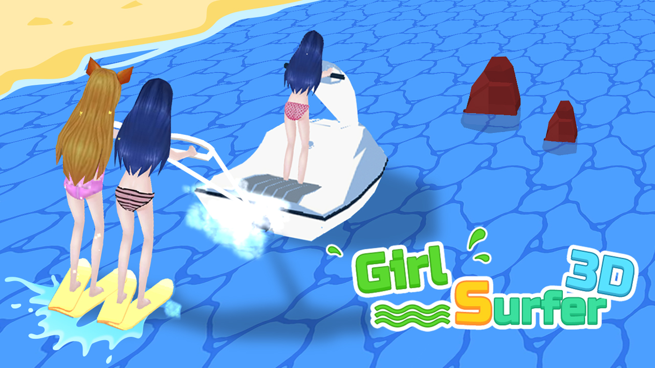 Girl Surfer 3D thumbnail