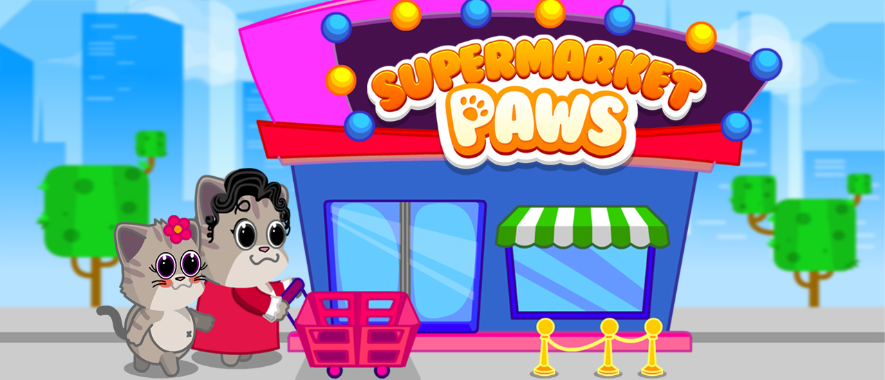 Supermarket Paws Cat Game for kids thumbnail