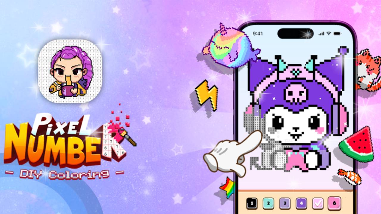 Pixel Number - DIY Coloring