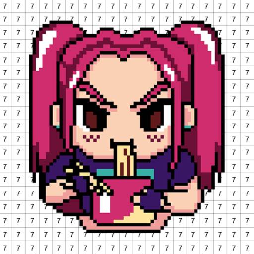 Pixel Number  DIY Coloring