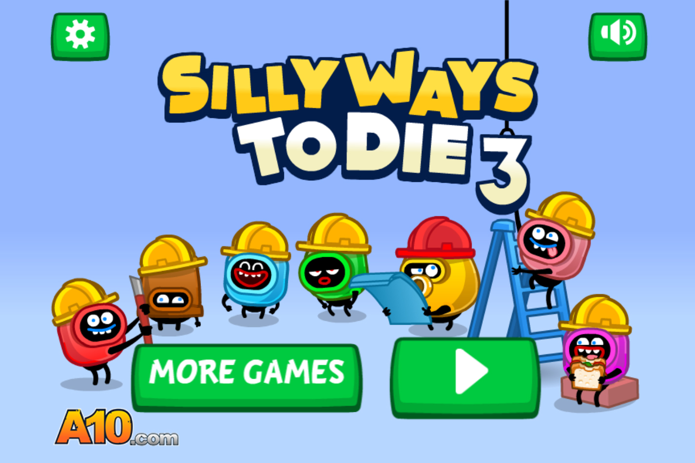 Игра В Silly Ways to Die 3 вы должны спасти строителей   Экшен без скачиваний