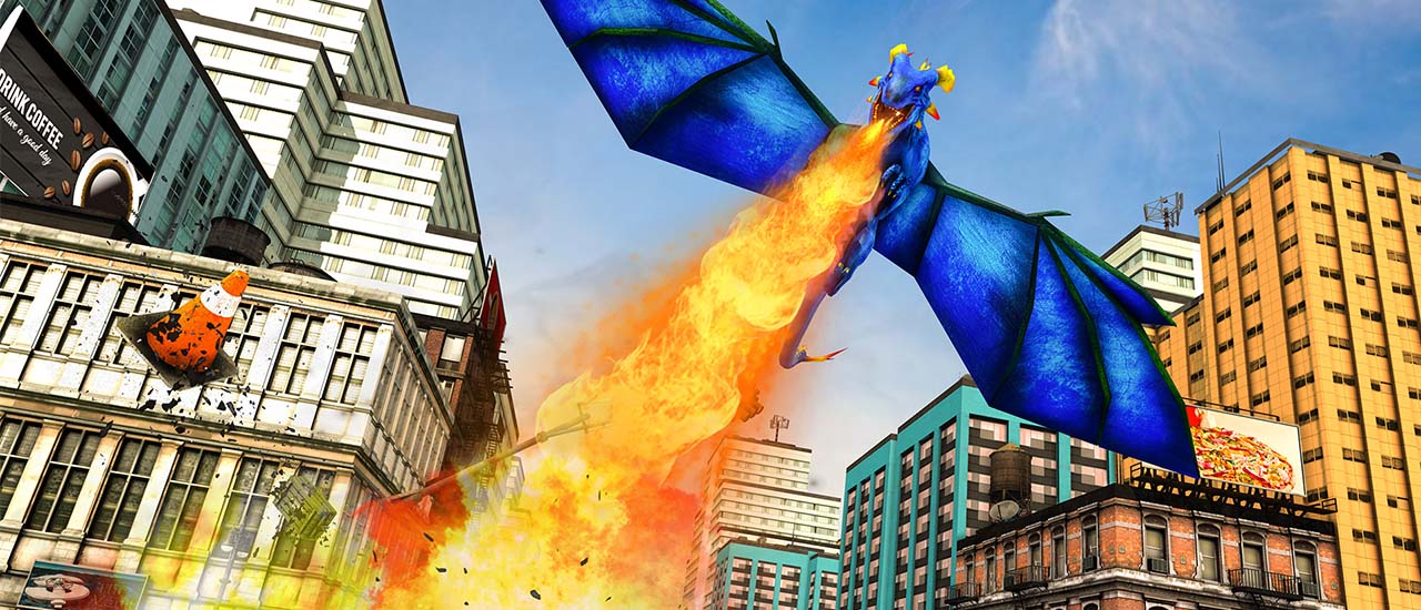 Flying Dragon City Attack screenshot
