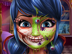 Dotted Girl Halloween Makeup thumbnail